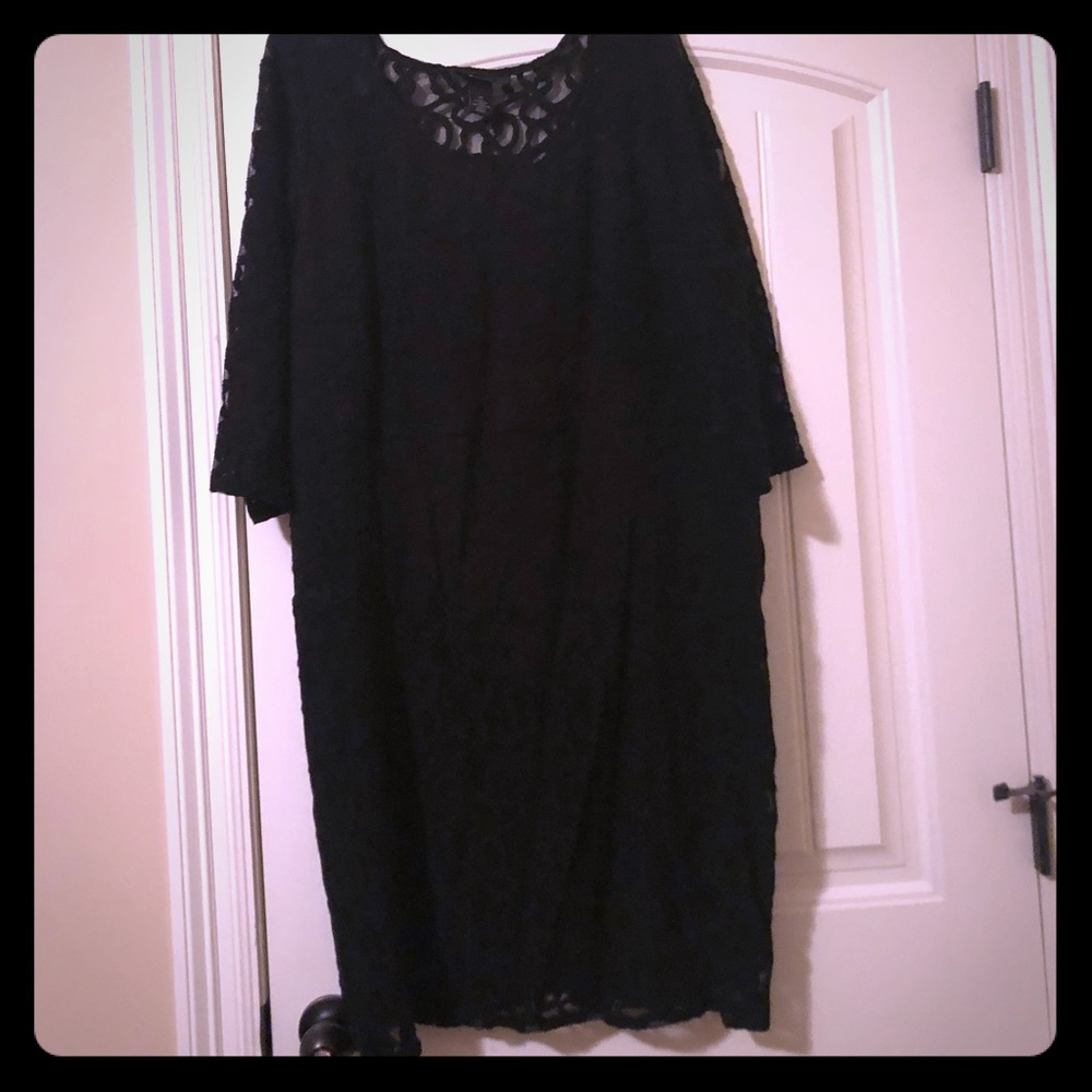 Sexy little black lace dress